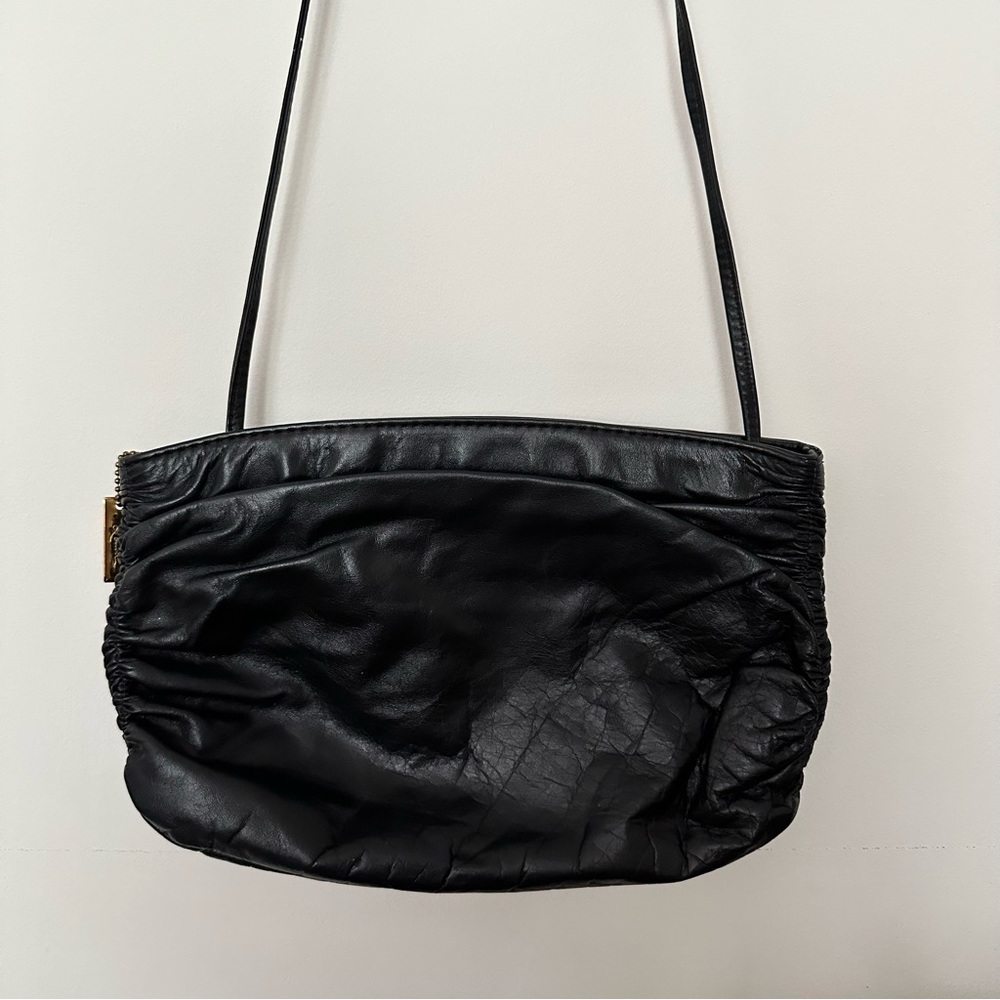 Vintage Letisse Leather Crossbody Clutch